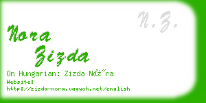 nora zizda business card